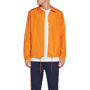 เสื้อโค้ชผู้ชายแบบสปอร์ตสั่งทำขายส่ง ผลิตจากโพลีเอสเตอร์ ปิดด้วยซิป สไตล์ไฮสตรีท บริการ OEM สีทูโทน บล็อกสีด้านหน้า แบบเรียบ - Product Image 4