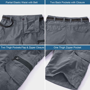 Shorts pour hommes, shorts cargo tendance pour hommes, pantalon de qualité supérieure, imprimé, multicolores, avec plusieurs poches, nouveau style cargo short - Product Image 3
