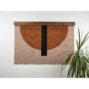 Tapiz Tejido Geométrico Abstracto para Colgar en la Pared, Diseño Minimalista, Forma Irregular, Decoración para el Hogar, para Sala de Estar - Product Image 6