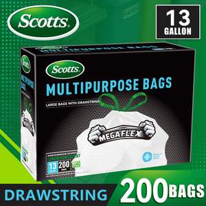Scotts Paquete de 200 Bolsas de Basura Desechables para Cocina de 13 Galones, Resistentes a Desgarros y Perforaciones, con Tecnología de Desodorización, en Caja con Cierre de Cordón - Product Image 2