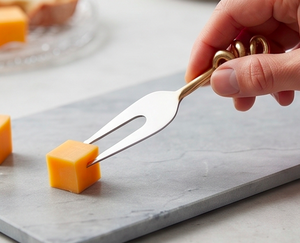 Stainless Steel <b>Cheese</b> <b>Knife</b> <b>Set</b> With Gold Toned Handle Durable Flatware For Kitchen Serving Use Kitchenware And Table Use - Product Image 5