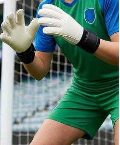 Guantes de Portero Blancos de Látex con Diseño Personalizado, Guantes de Portero con Protección para los Dedos de Cuero PU - Product Image 5