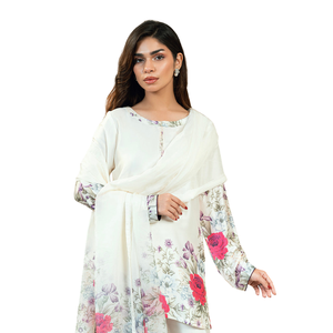 Ensemble décontracté pour femmes, style pakistanais, imprimé, en tissu jersey, vente en gros - Product Image 4