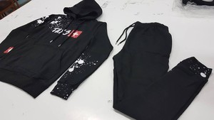 Custom French Terry Hoodie <b>Set</b> with Matching Joggers Soft Cotton Blend and Professional OEM Production for Fashion Collections - Product Image 4