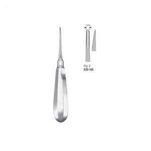 Élévateurs dentaires chirurgicaux pour racines Fig.2 |   Instruments d'extraction dentaire en acier inoxydable |   Certifié CE - Product Image 1