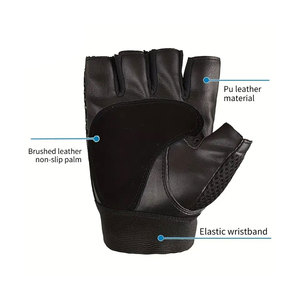 Fingerless Gloves Touchscreen Half <b>Finger</b> Motorcycle Riding Gym Gloves OEM Custom Wholesale Supplier - Product Image 4