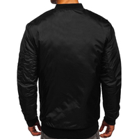 Blouson Bomber d'Hiver Élégant pour Homme avec Logo Frontal, Fermeture Éclair, Poignets Côtelés, Léger, Coupe-Vent, Respirant, Style Urbain, OEM