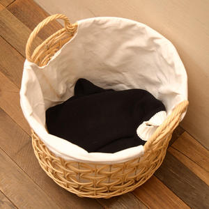 Cesta de Almacenamiento Redonda Multiusos de Ratán Natural a Precio Económico, Moderna y Ecológica, Utilizada para Guardar Ropa y Juguetes - Product Image 4