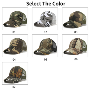 Gorra Trucker de Camuflaje Tigre al por Mayor, 100% Algodón, Malla Transpirable, Impermeable, Deportiva, a la Moda, Hip Hop, para Viajes y Actividades al Aire Libre, con Parche y Cierre a Presión - Product Image 2
