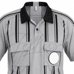 Venta Directa de Fábrica - Jersey de Árbitro de la Mejor Calidad con Diseño Personalizado, Nuevo Jersey de Árbitro de Color Sólido en Diferentes Tallas - Product Image 4