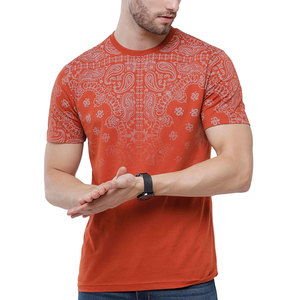 T-shirt décontracté pour homme de qualité supérieure, logo sur le devant, écologique, séchage rapide, respirant, tissu doux en polyester/coton pour un usage quotidien - Product Image 1