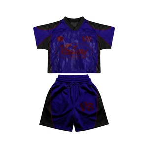 <b>Men's</b> Customizable Camouflage Mesh Polo Set <b>V</b>-<b>Neck</b> Breathable Sporty Summer Athletic Wear Polyester Spandex Sublimation Printed - Product Image 4