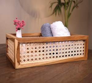 Decorative wood basket for home wooden basket for <b>table</b> decor wood basket centerpiecewooden basket decoration piece rustic decor - Product Image 1