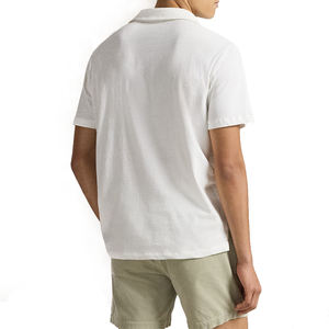 Chemise Homme en Coton et Lin, Coupe Standard, Broderie Logo Personnalisé, Séchage Rapide, Légère et Respirante, Manches Courtes, Sans Minimum de Commande - Product Image 2