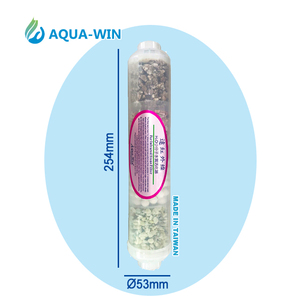 Filtre à eau AQUA-WIN IN-LINE INFRA-RED 1.0 MICRON pour la maison, l'hôtel, l'eau potable (billes céramiques, pierres Maifan, boîtier semi-translucide) - Product Image 6