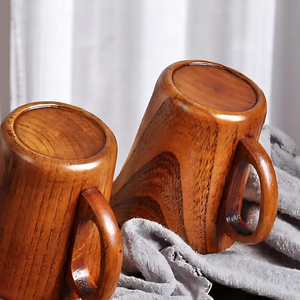 Eco Friendly Drinking <b>Mug</b> Artisan Wooden <b>Mug</b> Premium Handcrafted Wooden Beer <b>Mug</b> Natural Wood Tankard Rustic Coffee <b>Mug</b> - Product Image 4