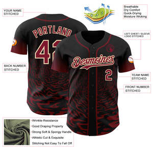 Camiseta de Béisbol en Oferta, 100% Poliéster, Transpirable, de Secado Rápido, con Botones, Logotipo Personalizado, Impresión Serigrafiada, Ropa de Equipo al por Mayor - Product Image 3