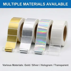 Custom Waterproof Holographic Vinyl Sticker <b>Labels</b> for Cosmetic Bottles UV Printed Gold Stamp Low MOQ - Product Image 6