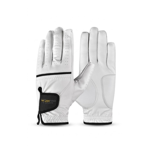 Gant de golf blanc pour gaucher, logo personnalisé, fabricant de gants de golf en cuir Cabretta de style souhaité pour usage en golf - Product Image 1