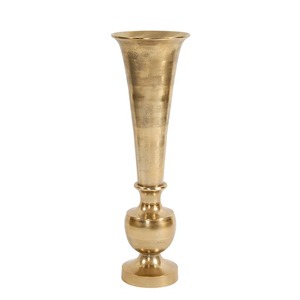 Vase de table en laiton, design traditionnel, fait main, pièce maîtresse décorative pour la décoration intérieure - Product Image 1