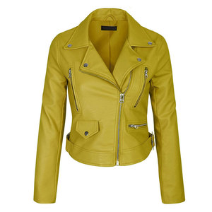 SALVA <b>LEATHER</b> <b>Women's</b> <b>Brown</b> Genuine <b>Leather</b> Bomber <b>Jacket</b> Silk Finished Zipper Closure Turn-down Collar Full Sleeve Autumn - Product Image 6