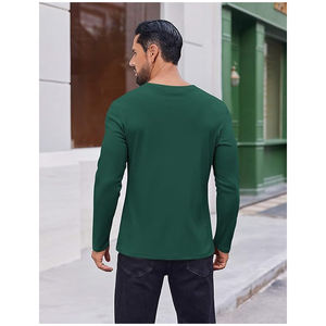 Camiseta de Manga Larga Casual para Hombre, Personalizada al por Mayor, de Poliéster/Algodón, Transpirable, Ecológica, Súper Suave - Product Image 5