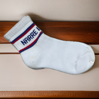 Chaussettes de sport unisexes personnalisables en jacquard avec logo, très respirantes, absorbant la transpiration, en coton éponge fin, best-seller