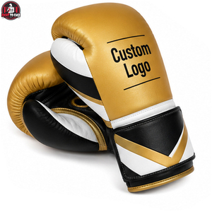 Gants de boxe personnalisés avec logo, couleur dorée durable, pour Muay Thai, sparring, kickboxing, protection contre les chocs et les combats - Product Image 2