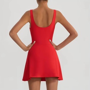 Jupe plissée personnalisée pour femme, taille haute, 2 en 1, sportive, pour la course à pied, le tennis, le paddle, le golf, le pickleball, avec poche - Product Image 3