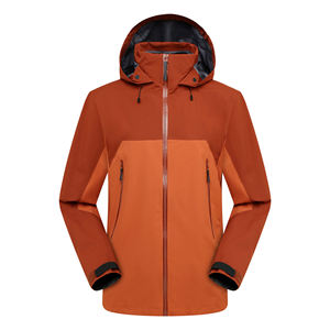Outdoor Windproof Breathable Plus Size Print Turtleneck Full Zip Microfleece Thick Softshell <b>Jacket</b> Men <b>Waterproof</b> Sale - Product Image 2