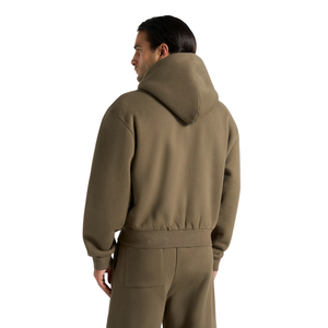 Mens Full Zip Hooded Eco-Friendly Streetwear Tracksuit Wide Leg <b>Trousers</b> Drawstring Waist Open Hem Regular Fit Casual Two Piece - Product Image 2