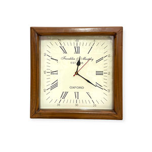 นาฬิกาแขวนผนังไม้สไตล์อาร์ตเดโคโบราณ ดีไซน์วินเทจ ของตกแต่งบ้าน นาฬิกาควอตซ์แบบอนาล็อก สำหรับสำนักงาน - Product Image 1