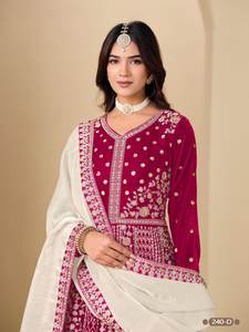 Robe Anarkali / Salwar Suit pour femme, design tendance 2026, look élégant, couleur magnifique, longueur au sol, idéale pour les occasions spéciales et les tapis rouges. - Product Image 2