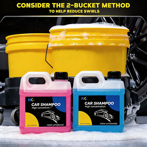 แชมพูล้างรถเคลือบเซรามิกสูตรมืออาชีพ 500 มล. กลิ่นเลมอน ฟองเยอะ ค่า pH เป็นกลาง ป้องกันรอยขีดข่วน ปกป้องสีรถ - Product Image 1