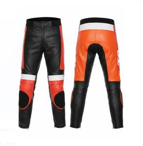 Jean en cuir classique Lucky Orange – Équipement de moto urbain - Product Image 1