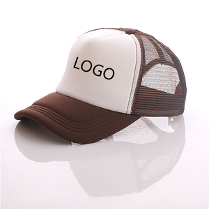 Custom Trucker <b>Hat</b> Mesh Fabric Yellow White Contrast Color Logo Front Panel Unisex Adjustable Snapback Casual Spring <b>Summer</b> - Product Image 5