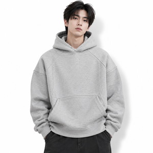 <b>Men</b> Fleece <b>Oversize</b> <b>Hoodie</b> Offers Warm Fabric Relaxed Comfort And Durable Construction <b>For</b> Winter Leisure And Outdoor Wear - Product Image 2