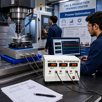 Dynamomètre numérique pour outils de fraisage, indicateur de force |   Capteur de force de coupe à trois composants basé sur jauge de contrainte, haute précision 1 %
