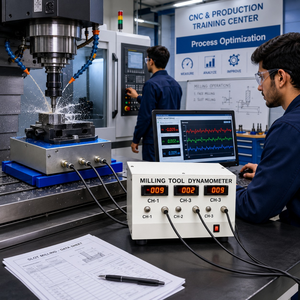 Milling Tool Dynamometer with Digital Force Indicator | Three Component Cutting Force Measurement System Mechanical Engineering - Product Image 4
