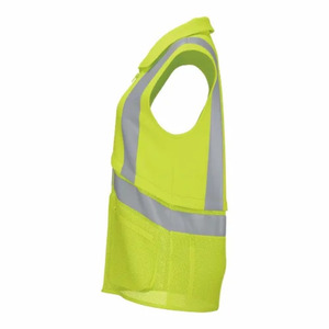 Chaleco de Seguridad Reflectante de Alta Visibilidad con Múltiples Bolsillos, Cierre de Cremallera y Diseño de Malla para Trabajo al Aire Libre, Venta al Por Mayor - Product Image 3