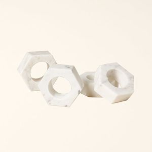 แหวนผ้าเช็ดปากลายหินอ่อนทำจากหินหินขัดที่วางผ้าเช็ดปาก - Product Image 2