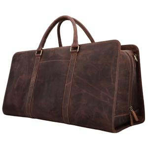 กระเป๋าเดินทางหนังวัวแท้คุณภาพพรีเมียมขนาดใหญ่  กระเป๋าสะพายหนังแท้สำหรับออกกำลังกาย พร้อมช่องใส่รองเท้า - Product Image 4