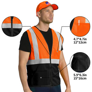 Chaleco de Seguridad para Hombre de Alta Calidad en Grandes Cantidades, con Tiras Reflectantes, Visibilidad Mejorada, Costuras Reforzadas, Chaleco de Seguridad para Bomberos - Product Image 3