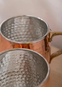 Vaso Clásico de Metal, Taza de Cobre 100% Puro Hecha a Mano, Taza de Cobre de Alta Calidad para Bebidas, Hotel, Bar, Hogar, Escuela - Product Image 3