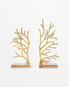 Porte-livres décoratifs en métal en forme de branche d'arbre dorée pour bibliothèque, bureau, maison, présentoir de table - Product Image 3