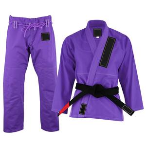 Kimono de BJJ violet 100% coton, coupe classique, durable, unisexe adulte, vêtements d'arts martiaux - Product Image 6