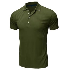 Vêtements de sport pour hommes, polos personnalisés unis, uniformes pour hommes, 100% polyester, grandes tailles, t-shirts de golf, t-shirts de sport avec poche - Product Image 1