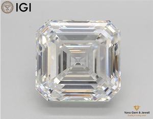 Diamante Premium de 3.51 Quilates, Color F, Claridad VS1, con Certificado IGI, Cultivado en Laboratorio CVD, Corte Asscher, Listo para Diseño Personalizado - Product Image 1