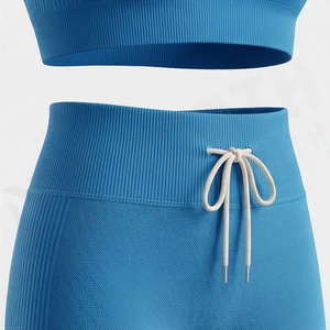 Custom Made Workout New Arrival Yoga Set For Womens Premium <b>Low</b> MOQ Material Gym Fitness Activewear Wholesale Gear <b>Top</b> - Product Image 5