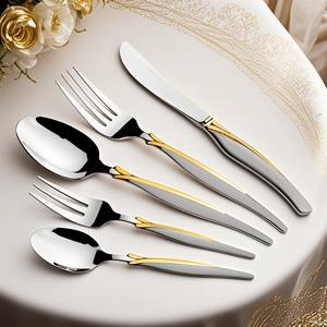 Increíble Juego de Cubiertos de Acero Inoxidable Sostenible con Diseño Ecológico y Opciones Personalizables para Uso Doméstico y en Restaurantes - Product Image 2